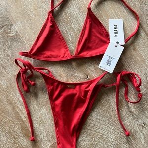 LAHANA RED SWIM SUIT
